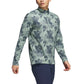 adidas Go-To Printed 1/4 Zip Pullover - Silver Green