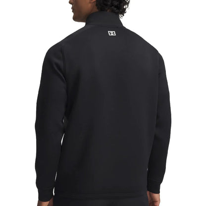 UA Drive Pro Hybrid Half Zip Golf Top - Black