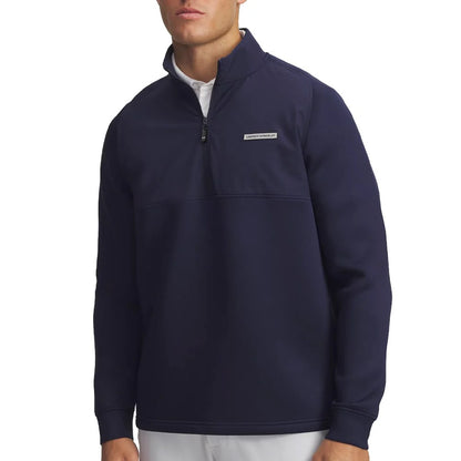 UA Drive Pro Hybrid Half Zip Golf Top - Navy