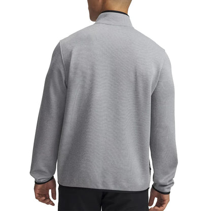UA Drive SweaterFleece Half Zip Golf Top - Steel / Mod Gray