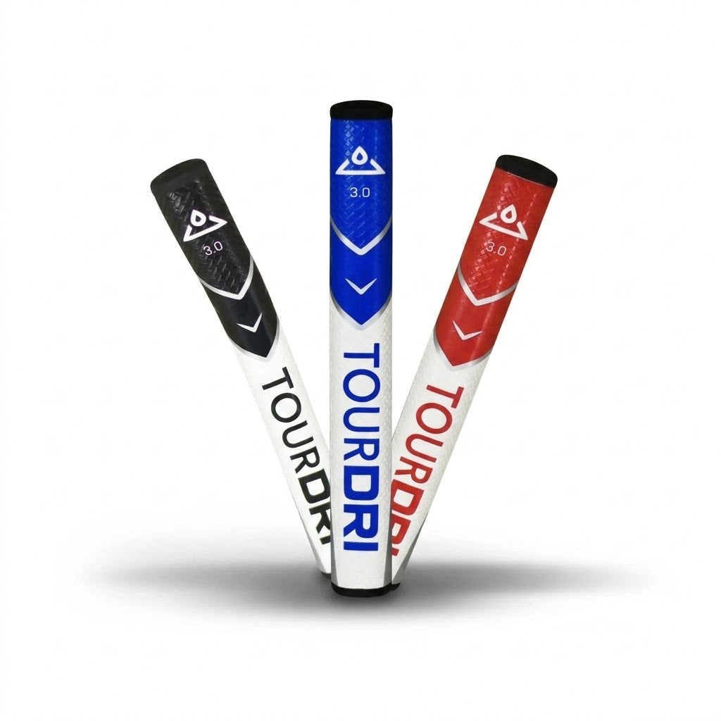 TourDri Flat Putter 3.0 Grip - Black, Red or Blue