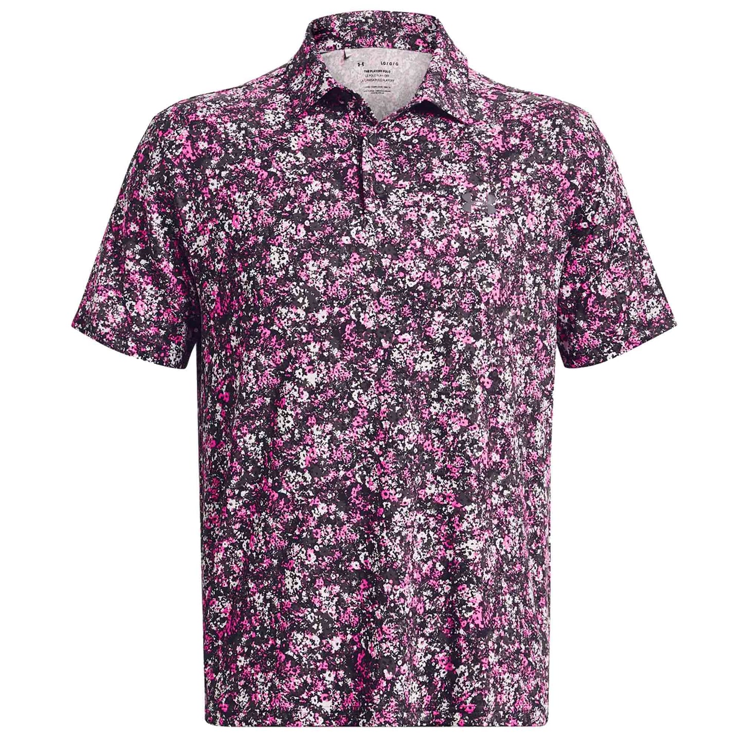 UA Playoff Printed Polo Midnight Navy/Pink