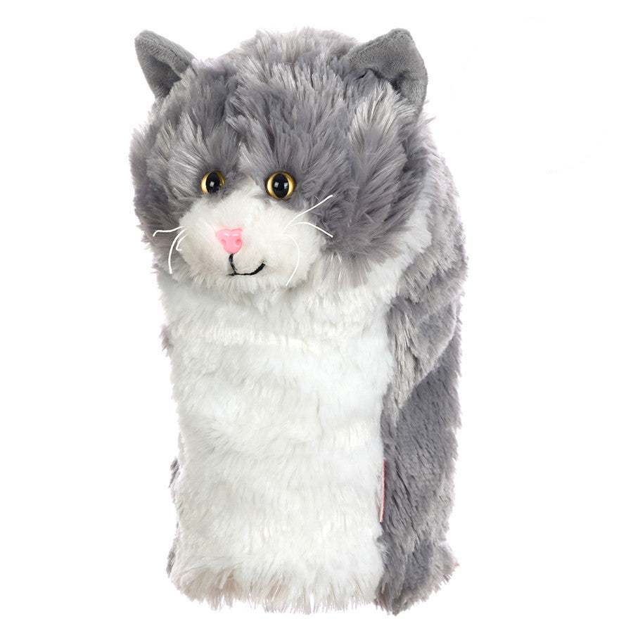Grey and White Cat Headcover