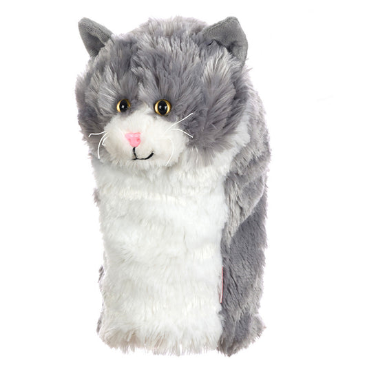 Grey and White Cat Headcover