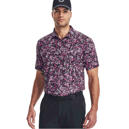 UA Playoff Printed Polo Midnight Navy/Pink