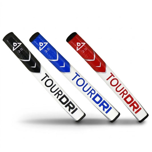 TourDri Flat Putter 2.0 Grip - Black, Red or Blue