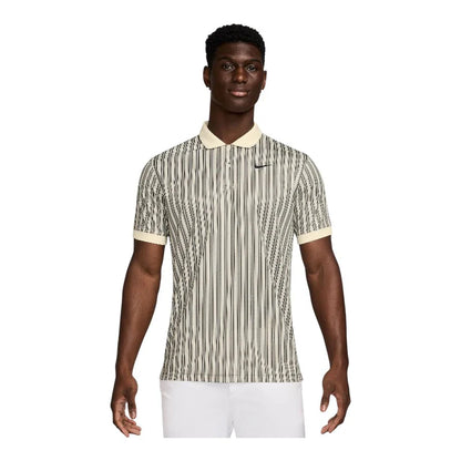 DF Victory+ Polo NVLTY Beige/Black Stripe