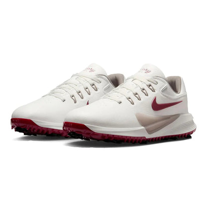 Nike Victory Pro 4 Spiked Golf Shoes - White / Red