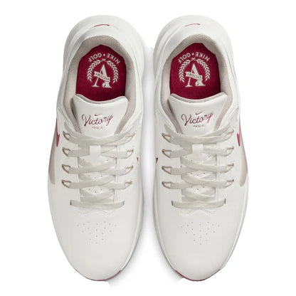 Nike Victory Pro 4 Spiked Golf Shoes - White / Red