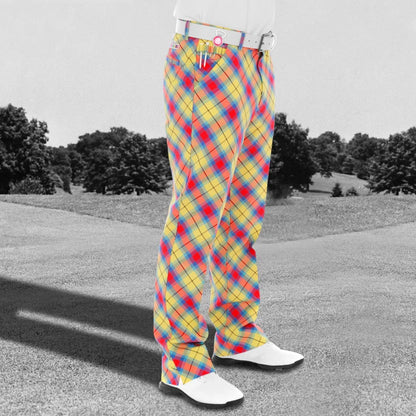 Check Trousers Yellow/Blue/Red