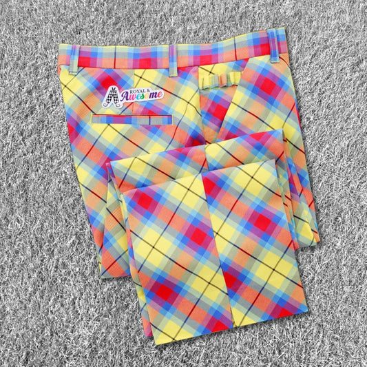 Check Trousers Yellow/Blue/Red