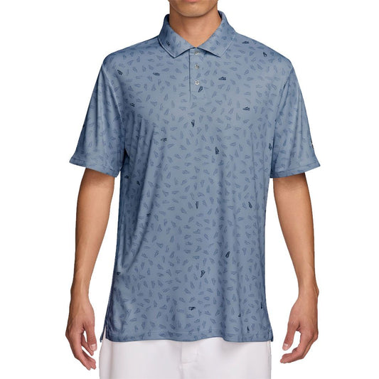 Nike Dri-FIT Par 5 Shoe Print Golf Polo Shirt - Work Blue