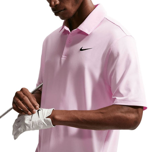 Nike Dri-FIT Victory Solid Golf Polo Shirt - Pink / Black