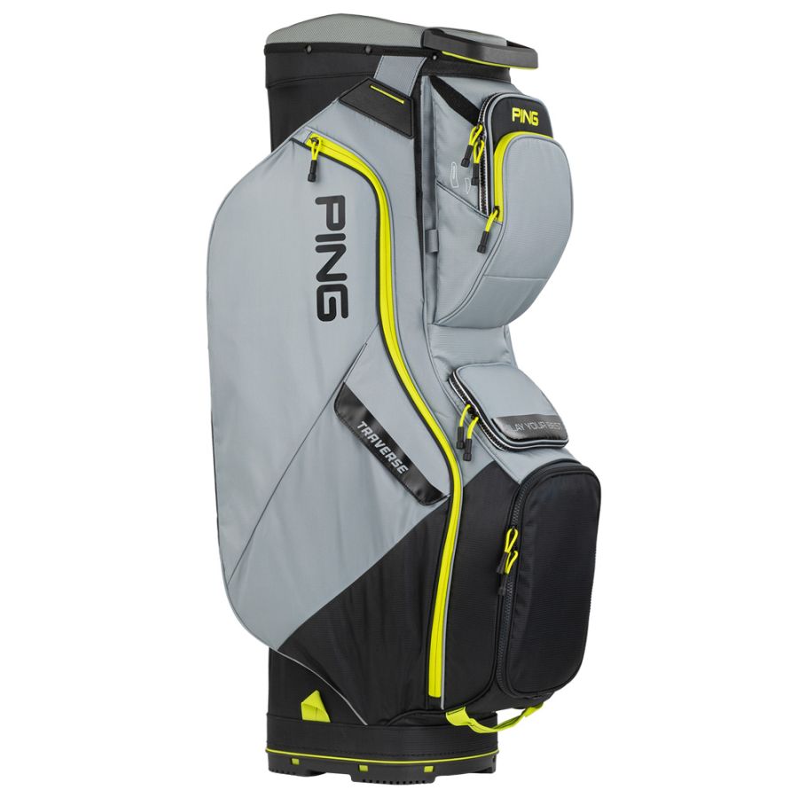 Traverse 214 Cart Bag Black/Iron/Neon Yellow