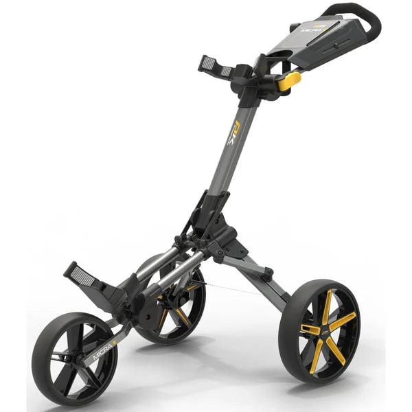 Micra Push Cart Gun Metal/Yellow