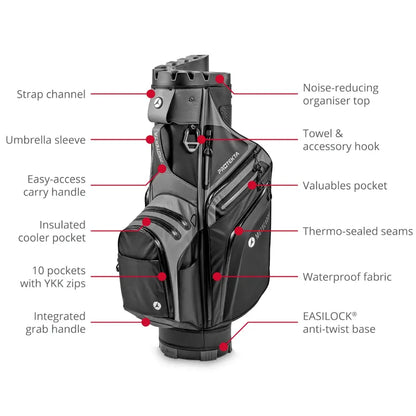PROTEKTA Cart Bag - Charcoal / Black