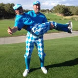 Plus 2s Diamonds White/Blue