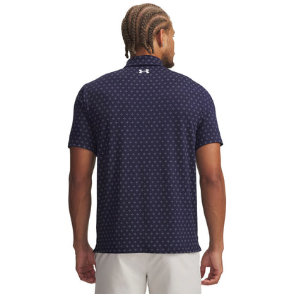 UA Playoff 3.0 Printed Polo - Navy/Steel