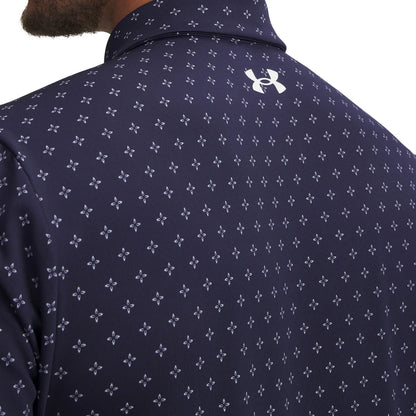 UA Playoff 3.0 Printed Polo - Navy/Steel