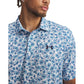 UA Playoff 3.0 Printed Polo Shirt - White / Varsity Blue