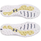 UA Drive Pro SL Wide Fit Waterproof Spikeless Golf Shoes - White / Grey / Gold