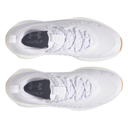 UA Phantom Fore Waterproof Spikeless Golf Shoes - White