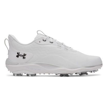 UA Drive Pro Clone Spiked Golf Shoes - White