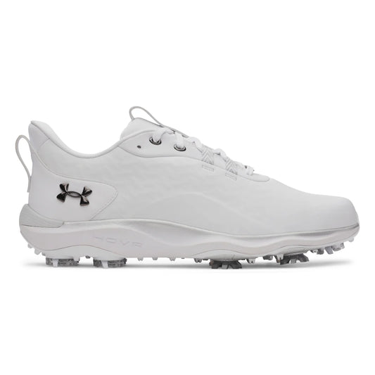 UA Drive Pro Clone Spiked Golf Shoes - White