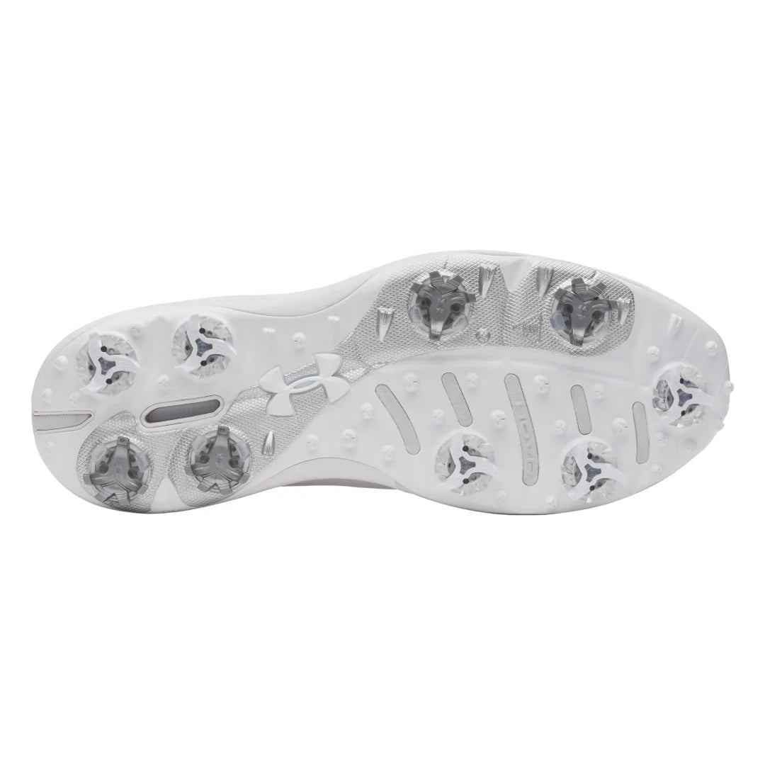 UA Drive Pro Clone Spiked Golf Shoes - White