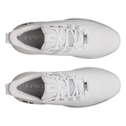 UA Drive Pro Clone Spiked Golf Shoes - White