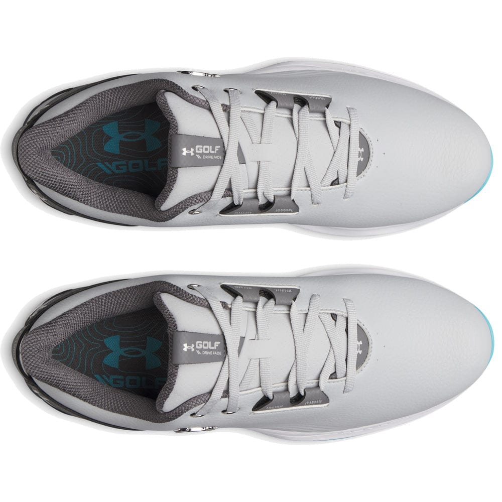 UA Drive Fade 2 Waterproof Spiked Golf Shoes - Grey / Steel