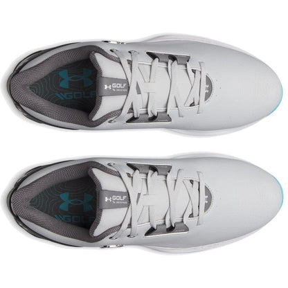 UA Drive Fade 2 Waterproof Spiked Golf Shoes - Grey / Steel
