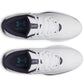 UA Drive Fade 2 Waterproof Spikeless Golf Shoes - White / White / Metallic Silver
