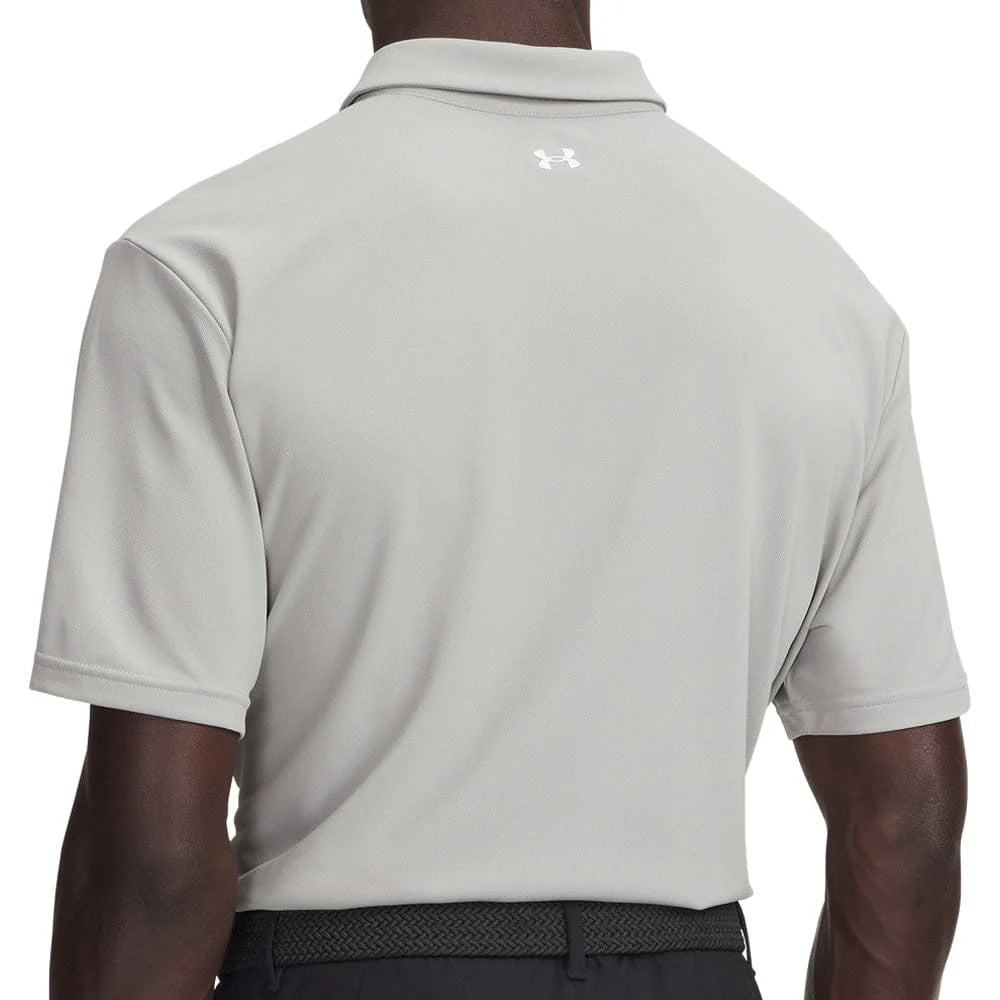 UA T2G Pique Polo Shirt - Titanium / White