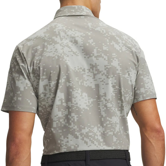 UA Drive Chill Printed Polo Shirt - Titanium / Clay