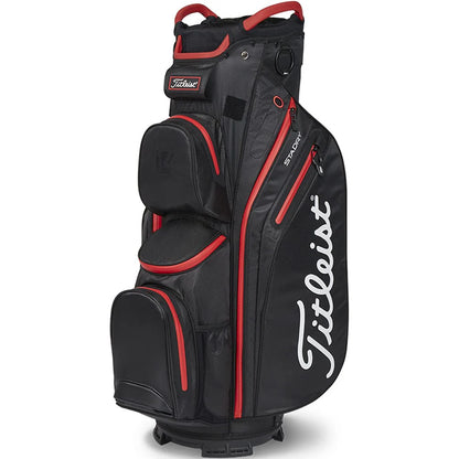 Titleist Cart 14 StaDry Waterproof Cart Bag - Black/Red