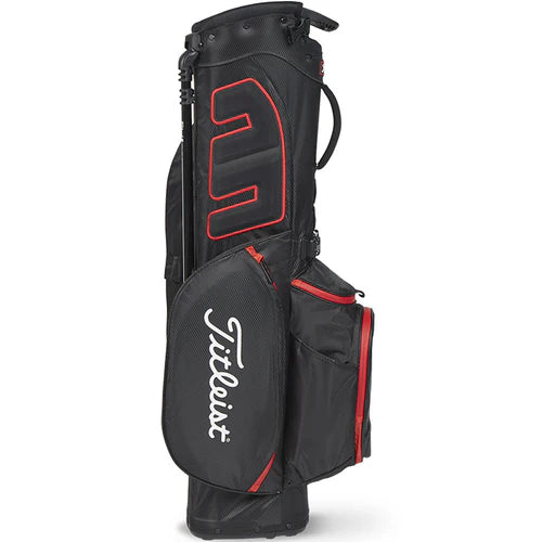 Players 4 Stadry Stand Bag Black/Black/Red