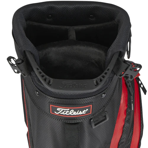 Players 4 Stadry Stand Bag Black/Black/Red