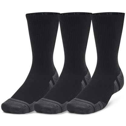 Performance Tech 3pk Crew Socks - Black