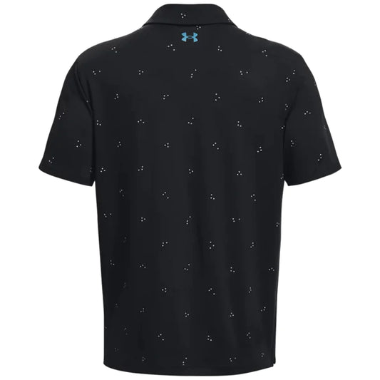 UA Playoff 3.0 Printed Polo - Black/Coloured Dots