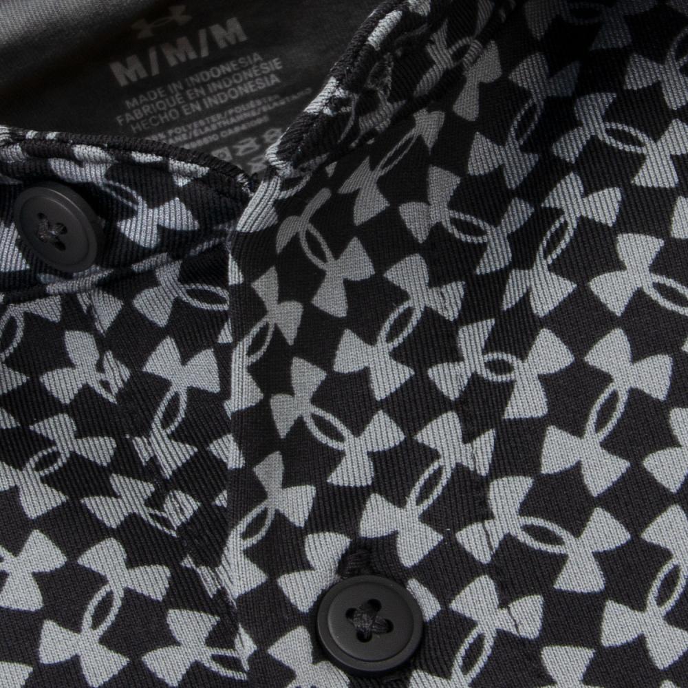 UA T2G Printed Polo Shirt - Black / Grey