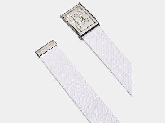 UA Reversible Webbing Belt White/Light Grey