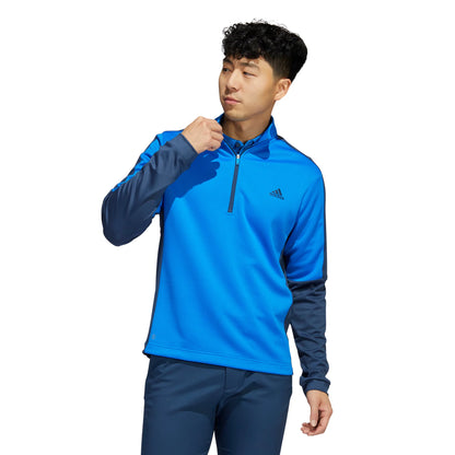 Mens Color Block Quarter Zip Pullover