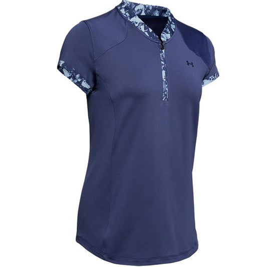 UA Zinger Zip Polo Blue Size Large
