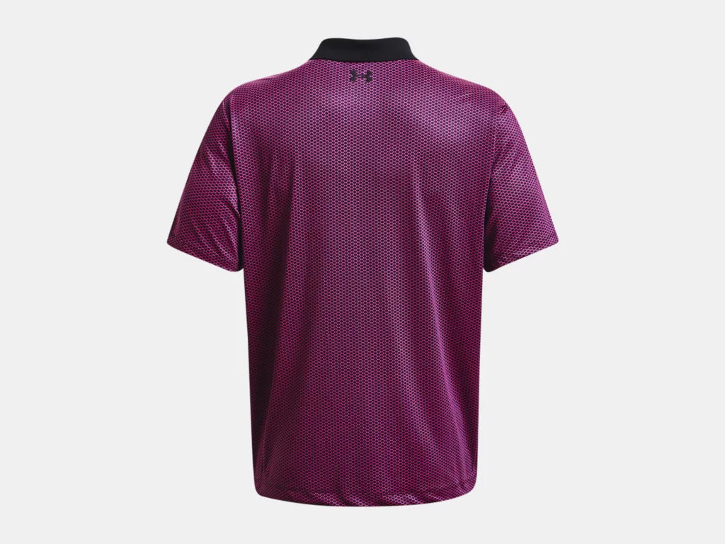 UA Perf 3.0 Printed Polo Black/Pink