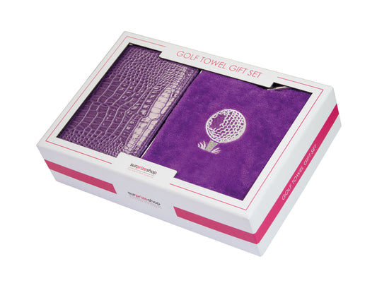 Purple Scorecard/Towel Set