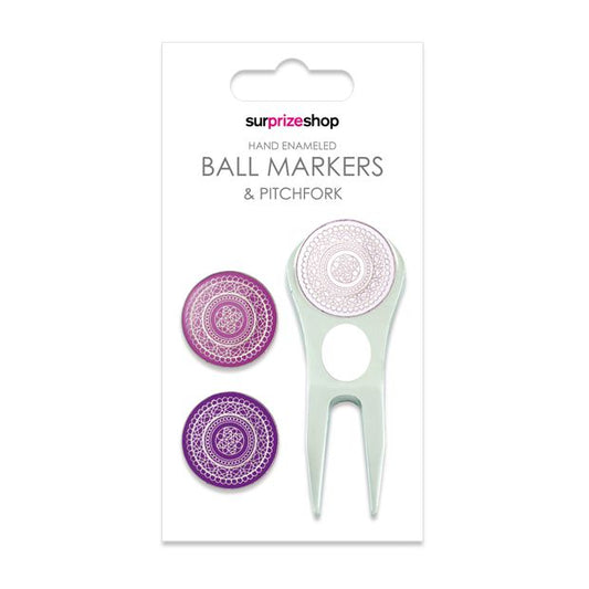 Lace Ball marker and pitchfork set