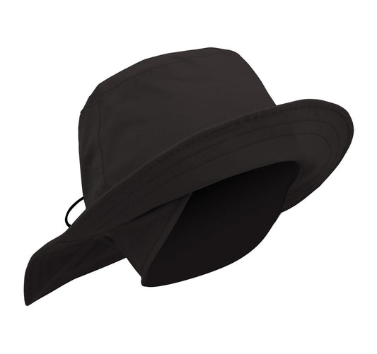 Fleece Lined Rain Hat - Black