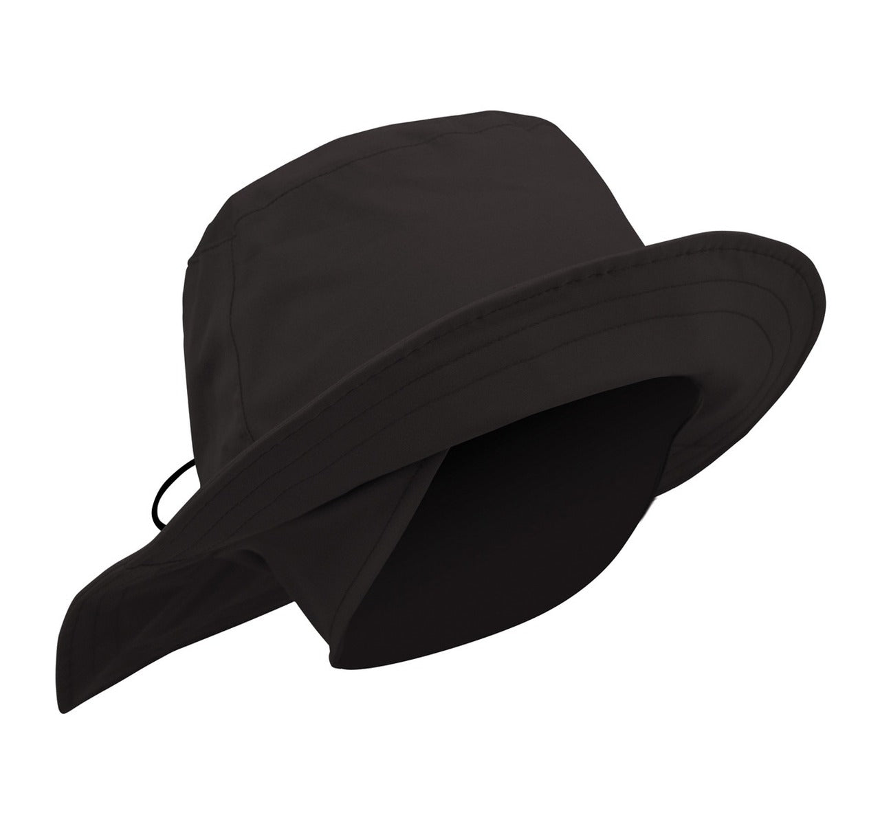 Fleece Lined Rain Hat - Black