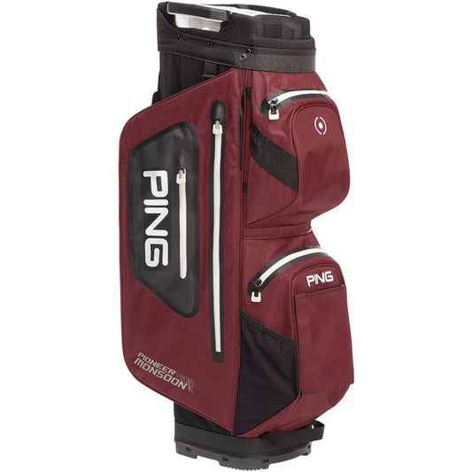 Pioneer Monsoon Waterproof Cart Bag Mulberry/Black